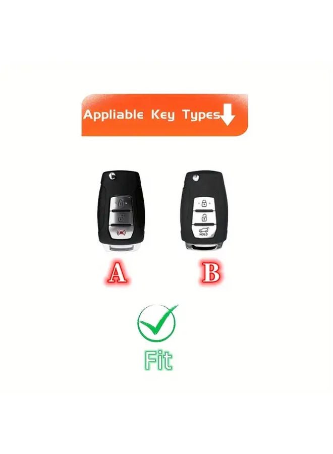غطاية مفتاح TPU أبيض لسيارات SsangYong Kyron Sanka Actyon Korando Tivoli Model A - Image 5